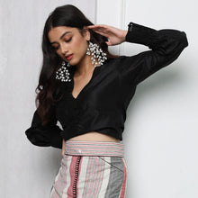 Load image into Gallery viewer, SILVER PLATED LONG WIRE AND DROPS EARRING - Worn by Sonam Kapoor
