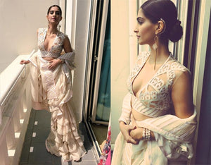 GOLD PLATED WIRE PEARLS AND TASSEL EARRING WORN BY SONAM KAPOOR