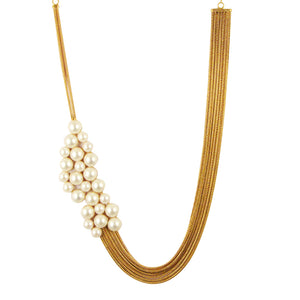 Modern Maharani Pearl Chain Necklace