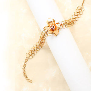 gold-gardenia-links-choker-necklace