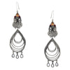 92.5 SILVER LONG EARRING WITH PEACH XTL, KASULAPERU COINS