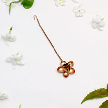 Load image into Gallery viewer, GOLD PLATED DORI CHAIN AND MAGNOLIA FLOWER TIKA
