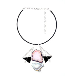 black-cord-necklace-with-sterling-silver-triangular-pendants-and-agate-stones