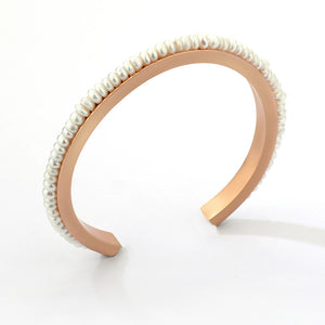 Sunglow Bangle with Pearls