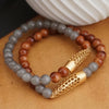 BOLD AND BEAUTIFUL DISTANCE BRACELETS (SET OF 2 )