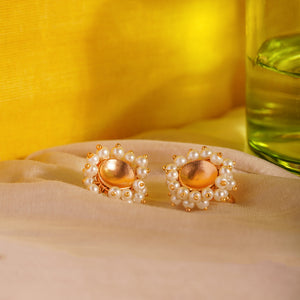 Pearl bunch ear Buttons