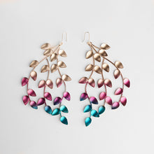 Load image into Gallery viewer, Limited Edition Coloured Drop Leaf earring ( Medium )
