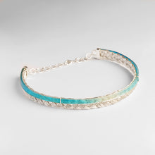 Load image into Gallery viewer, Limited Edition Rope and Coloured Acrylic choker ( Blue)

