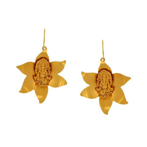 floral-ganesha-drop-earrings